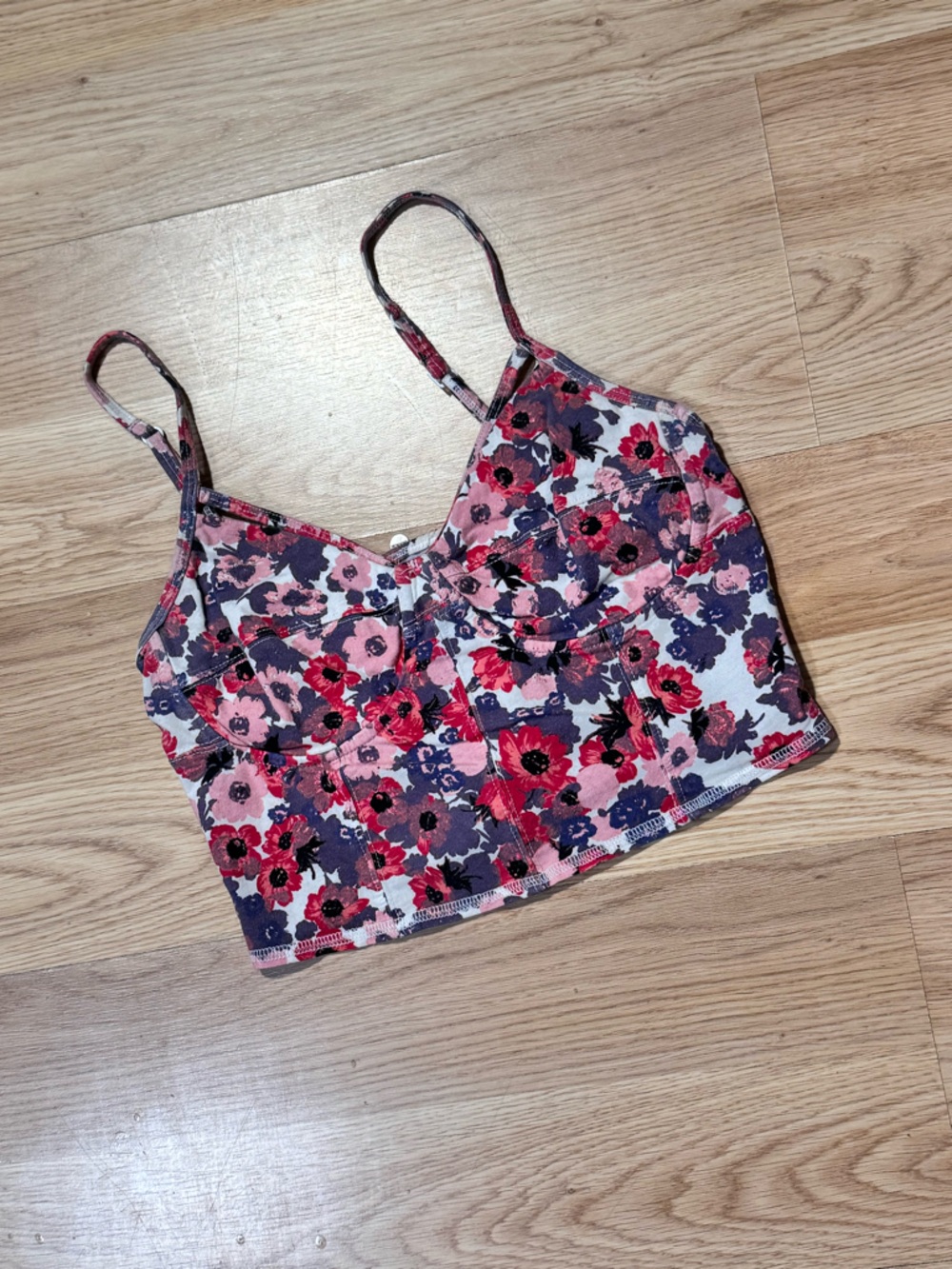 Garage | Floral Cropped Cami Bralette Top